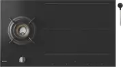 ASKO 90cm Duo Fusion Combined Gas and Induction Cooktop - Black