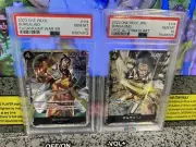 Lot of 2: One Piece CCG USA Borsalino OP02 Paramount War + Alt Art PSA 10 GEM MT