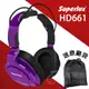 【公司貨附發票】送原廠袋轉接頭 Superlux HD661 監聽耳機 耳罩式耳機 封閉式專業監聽級耳機 舒伯樂 紫