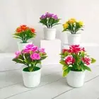 Craft Artificial Rose Bonsai Faux Lifelike Pot Plants