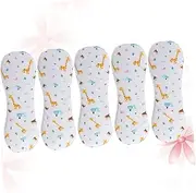 JOINPAYA Breathable Washable Diaper Cotton Nappies for Newborn Leakproof 5pcs Set Size l