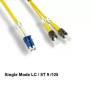1m/3.28ft LC/ST Duplex 9/125 Single-Mode Fiber Optic Patch Cable OFNR Ethernet
