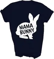 [SDVN] Mama Mom Bunny Matching Group Funny Family Easter Grandma Nana Unisex Shirt Gift Women Men T-Shirt (Navy;2XL)
