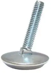 4 Adjustable 1.5'' Stem Metal Base Threaded Swivel Glide Levelers