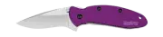 Kershaw Knives Scallion Liner Lock Purple Anodized Aluminum 420HC Carbon 1620PUR