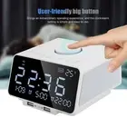 K9 Pro Alarm Clock Bt Speaker 5.5Inch Dimmable Led Display Handsfree Calli HOM