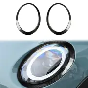 Dry Carbon Fiber Front Headlight Eyebrow Cover For Mini Cooper F55 F56 F57 14-24 (for: Mini)