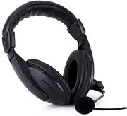 Stereo Headset for Lightweight Easy to Wear 3.5mm Jack Full-Range Sound Rotating Microphone