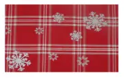 Kovot Winter Foil Snowflake Christmas Table Runner & 8 Placemats Set