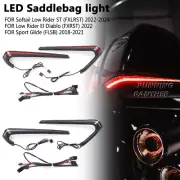 FOR SOFTAIL LOW RIDER ST FXLRST Tracer Rear Saddlebag LED Run Turn Brake Lights