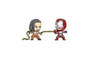 Iron Man 2 Whiplash and Iron Man Mark V Cosbaby Action Figure Set