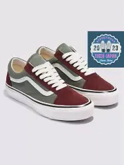 VANS PREMIUM Old Skool VN000D56BGS BROWN/GREEN Men Canvas Cow Suede Upper Shoes