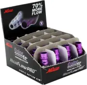 760VC-20 Colorfit Highflowpro Plugs, V-Style Purple, 1/4" NPT Male, Box of 20