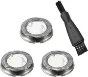HQ3 HQ4 3 Pcs Replacement Shaver Head ，Compatible for Philips Norelco， HQ3 HQ4 HQ55 HQ56 HQ6900 HQ6868 HQ5812 HQ6874， Electric Shaver Accessories