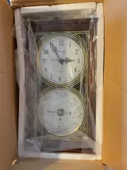 New Vintage Clock France Barometer Hand Carved Wall Pendulum Classic Westminster