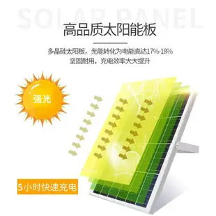 免運 太陽能燈道路照明室外鋁材300W大功率防水閃充led太陽能投光燈 可開發票