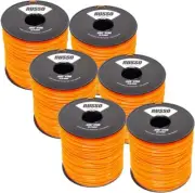 6 5lb .095 Star Shape Orange String Trimmer Line Fits Husqvarna Shindaiwa Tanaka