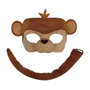 Monkey Deluxe Mask & Tail Set - Child Size