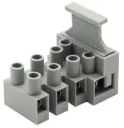 TERMINAL BLOCK, FUSED, 4 P, EARTH SCREW, FUSED TERMINAL BLOCKS FOR HYLEC