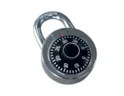 1 Pc 2" Diameter Combination Padlocks 3 Digit Chrome Padlocks School Gym Locker