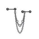 Helix Piercing Double Piercing Stud Cartilage Industrial Chain Earring Women