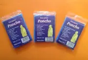 Lot 3 Emergency Ponchos Survival Bug Out Bag Prepper Camping Hunting Hiking