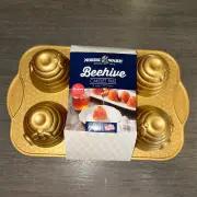 BRAND NEW GOLD Nordic Ware Beehive Cakelet Pan