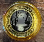 2018 FOUR QUEENS WOLF II $40 YELLOW Cap Silver Strike .999 Silver First Run