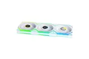 Lian Li Uni Fan 120mm SL Wireless Reverse Blade ARGB 4-Pin PWM White Fan with 1.6in LCD Display with Controller - 3 Pack (12RSLLCD1W3W)