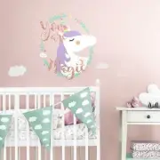UNICORN YOU ARE MAGIC Wall Decals Glittery Room Stickers Nursery Fairytale Decor