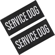 MINAOLULUS 2Pcs Service Dog Vest with Embroidered Patches Soft Polyester for Small to Large Dogs Multi Functional Harness for Training Walking and Outdoor Activities
