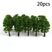 20Pcs Simulation Model Trees to Decorate Building Model and Train Railroad