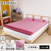 在飛比找遠傳friDay購物優惠-【TENDAYs】玩色柔眠床墊5尺標準雙人(乾燥玫瑰 5.5