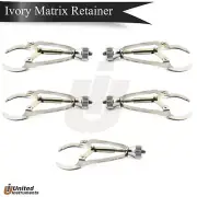 5 Dental Ivory Matrix Retainer Band Containing Jaw Tooth Stuck Clip