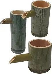 Solar Powered Water Feature Bamboo Fountain Fish Tank Accessories