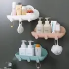 Cloud Shape Bathroom Storage Rack Punch Free Organizer Rack Shower Shelves