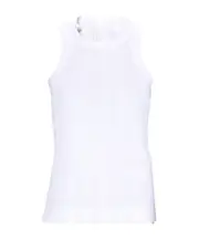 crew-neck tank top 1,2 White