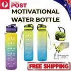 1L Water Bottle With Time Marker Motivational Water Bottle Drink Flask Sport Gym