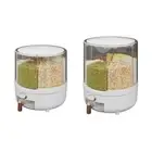 Grain Storage Box for Fridge Cupboard Large Capacity Detachable Lid Storage Can