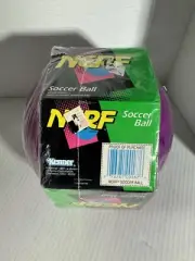 Rare Vintage Kenner 1991 Nerf Foam Purple Soccer Ball Factory Sealed NIB