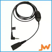 Jabra Quick Disconnect To 3.5mm Jack Straight Cord For Alcatel