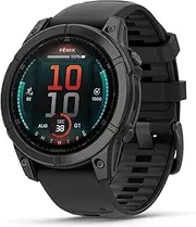 Garmin Fenix E, 47mm, AMOLED, Smartwatch, Slate Gray Steel with Black Silicone Band