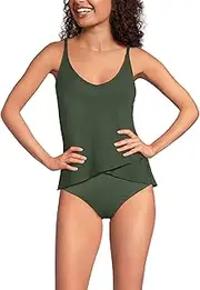 [Lands' End] Women's Tulip Hem Tankini Top