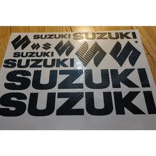 SUZUKI 1 套鈴木替換貼  鈴木貼紙套  炭黑  Sk046-極致車品店