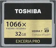 Toshiba Exceria Pro C501 32GB Compact Flash Memory Card 160 MB/s 4K HD - THN-C501G0320E6