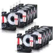 10Packs D1 Label Tape 45015 S0720550 for Dymo LabelManager 160 280 PnP 360D 210D