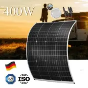 400W 12V Flexible Solar Panel Mono Home Caravan Camping Power Charging Battery