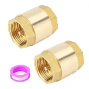 2PCS 1 Inch NPT Female Thread Spring Check , Solid Brass Non Return Way1978