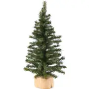 Set of 2 Tabletop 15" Pine Trees with Wood Bases