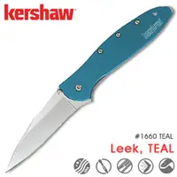 在飛比找PChome24h購物優惠-KERSHAW LEEK, TEAL 折刀 #1660 TE